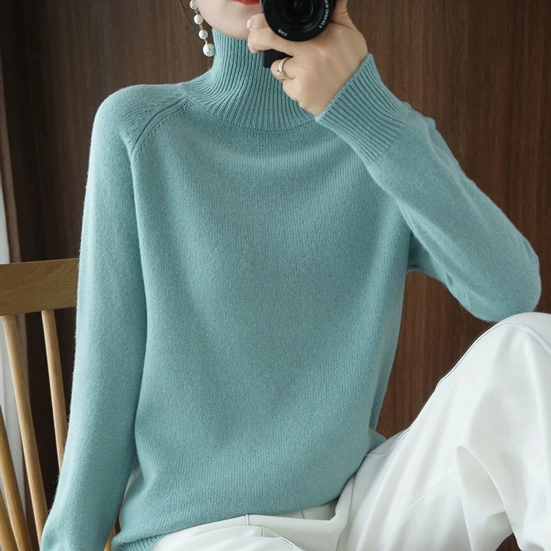 Warmer Winter-Rollkragenpullover für Damen – Celeste