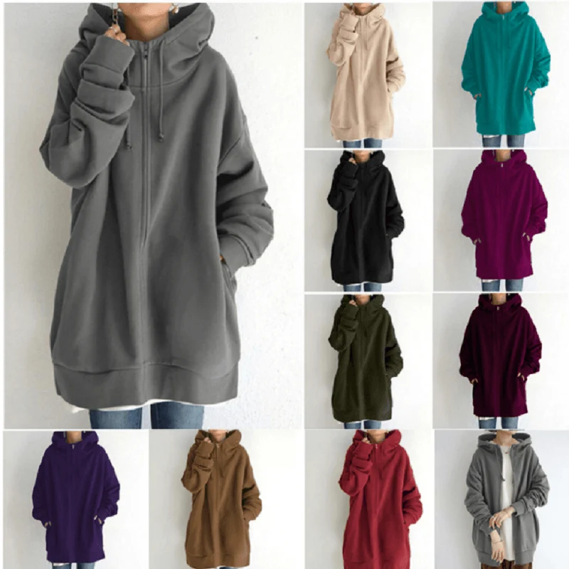 Bequemer Damen-Cardigan mit Kapuze – Herbstzauber ComfyHood
