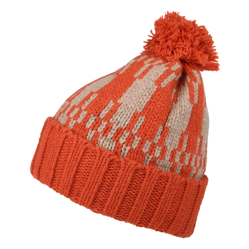 Patagonia Snowbelle Bommelmütze aus recycelter Wolle - Orange