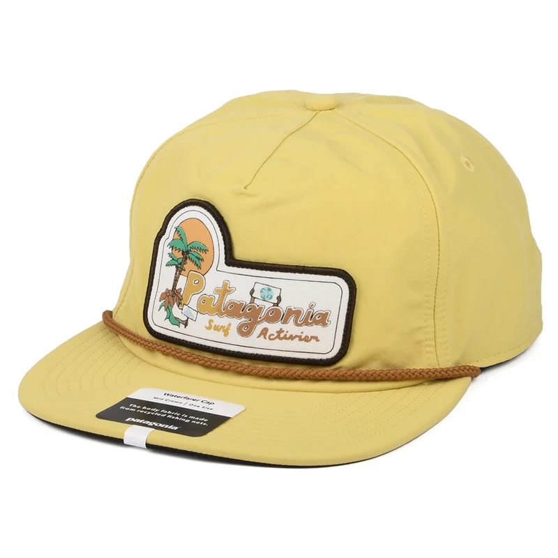 Patagonia Waterfarer Wasserabweisende Strapback Cap aus Recyceltem Nylon - Gelb
