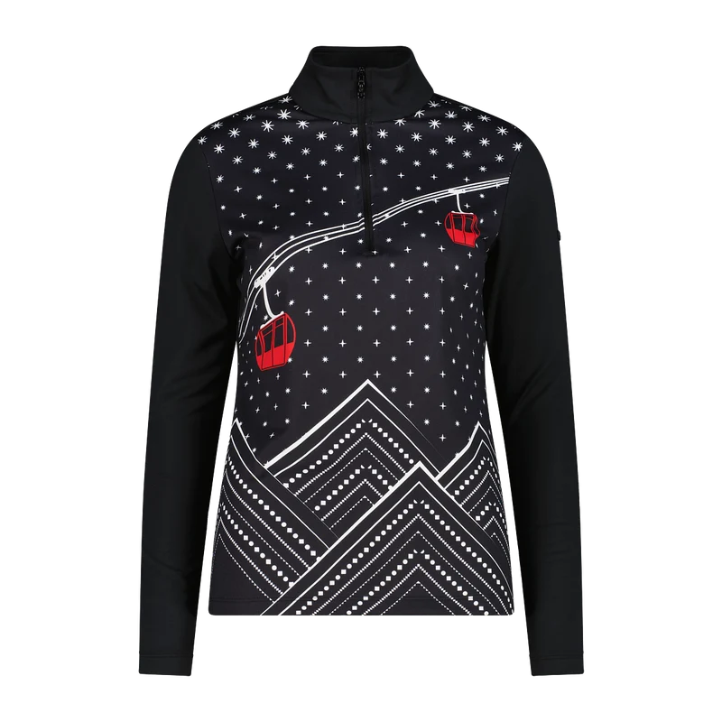 CMP Woman Sweat Langarmshirt mit Rollkragen