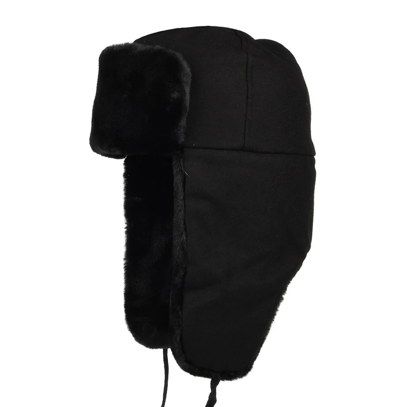 Kangol Ushanka Fliegermütze - Schwarz