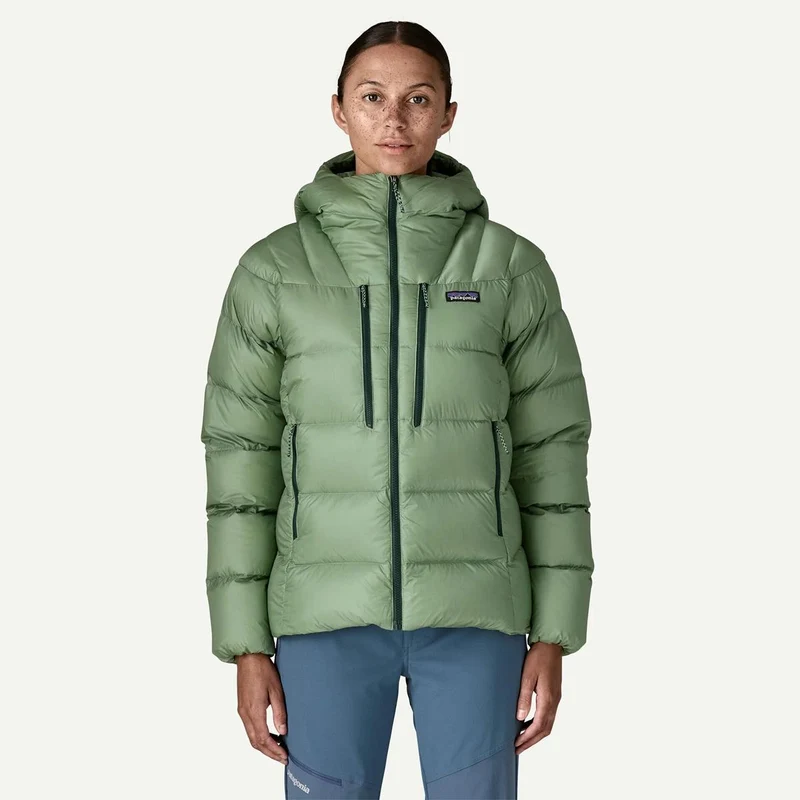 Patagonia Damen Fitz Roy Down Hoody Ellwood Green