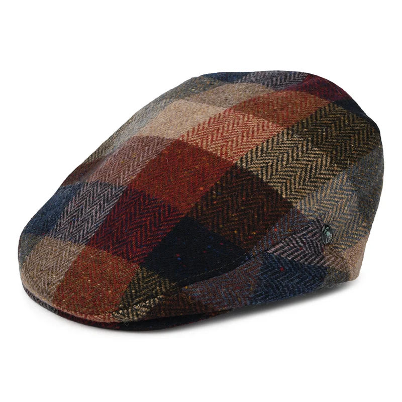 City Sport Patch Donegal Tweed Schiebermütze - Mehrfarbig