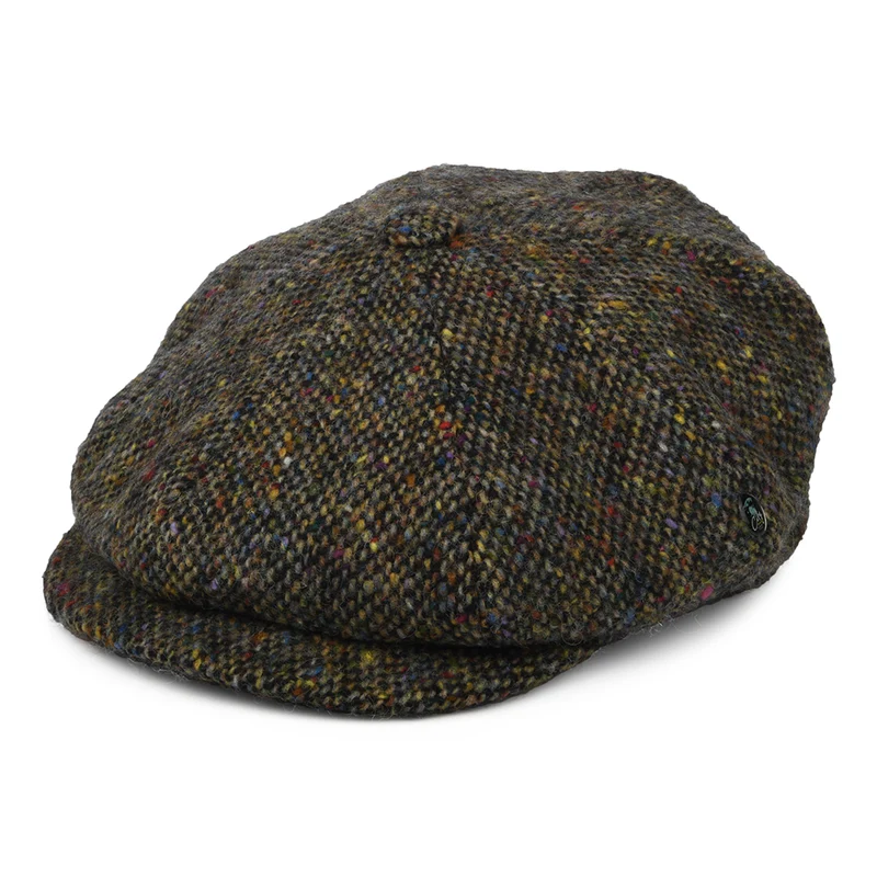 City Sport Deep Fit Donegal Tweed Ballonmütze aus Marl Tweed - Mehrfarbig