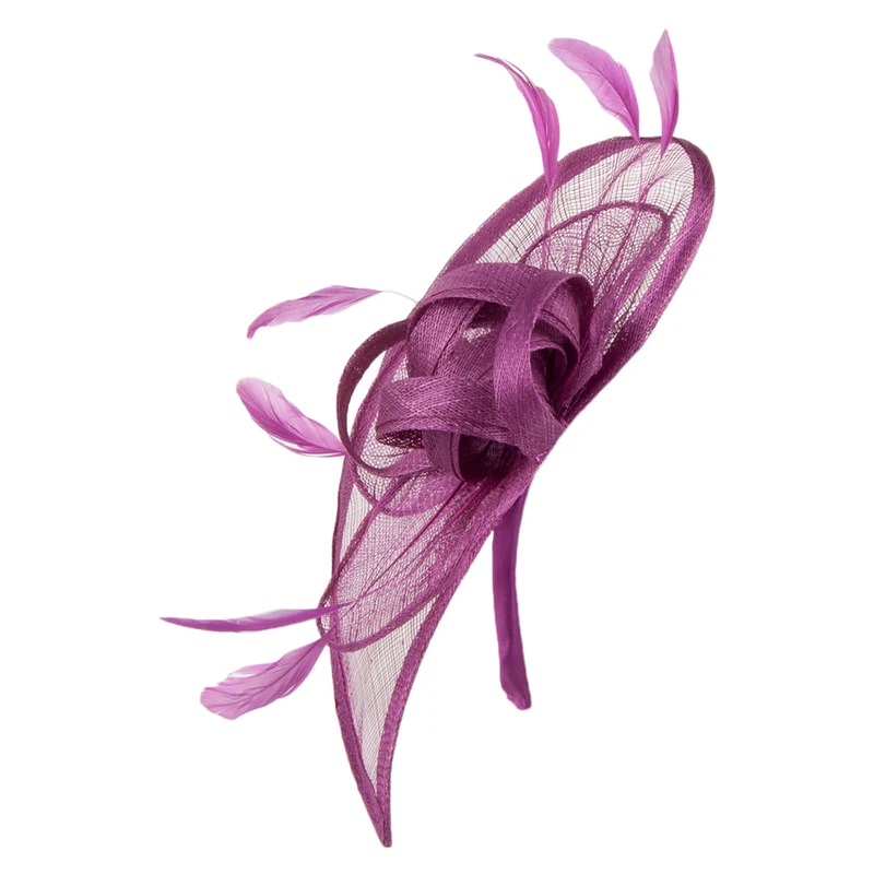 Jane Anne Designs Iris Fascinator - Magentarot