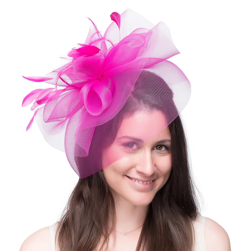 Jane Anne Designs Joanne Fascinator - Fuchsia