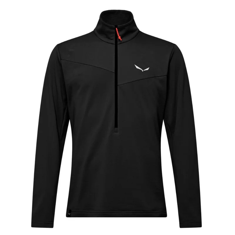 Salewa Puez Cammino Polarlite Half Zip Jacke Herren black out
