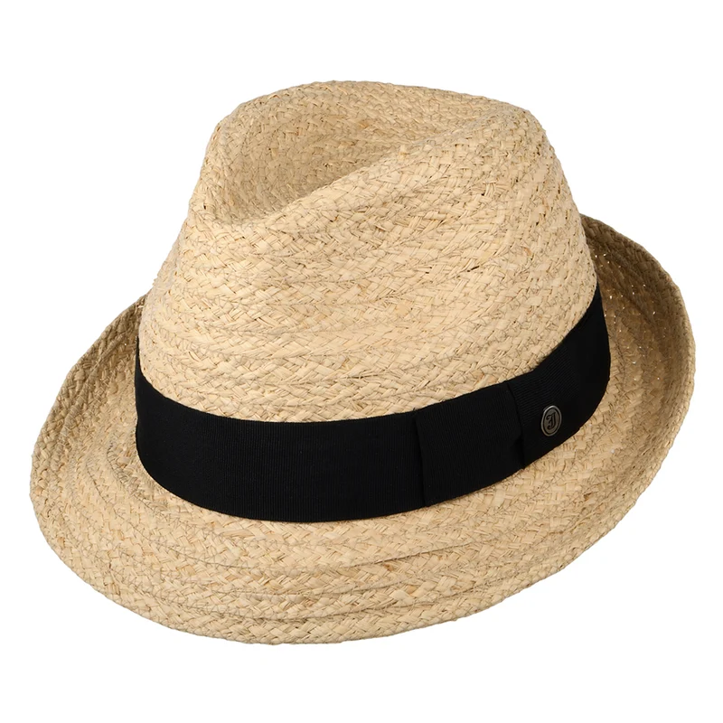 Jaxon & James Saybrook Trilby Hut aus Raffia-Stroh Natur Großhandel