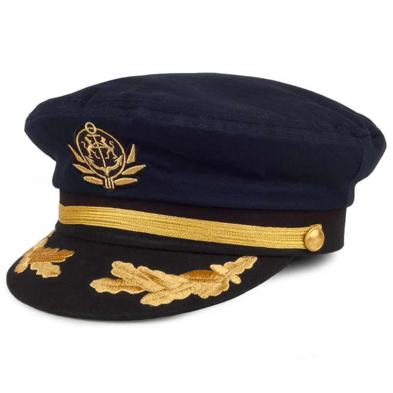 Village Hats Yacht Kapitänsmütze - Marineblau
