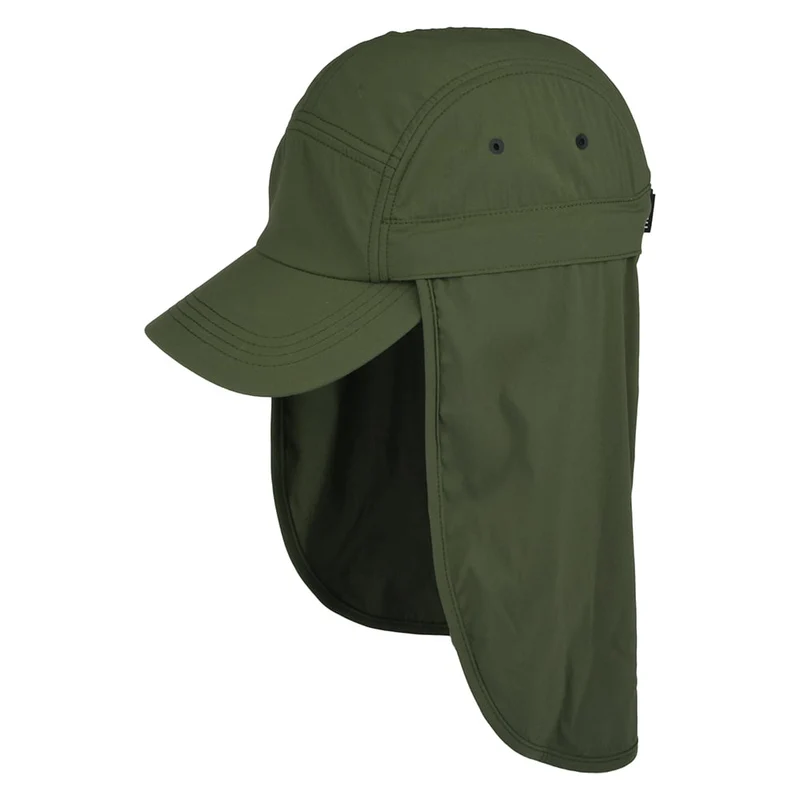 Tilley Ultralight Sun Shield 5 Paneelen Cap - Olivgrün