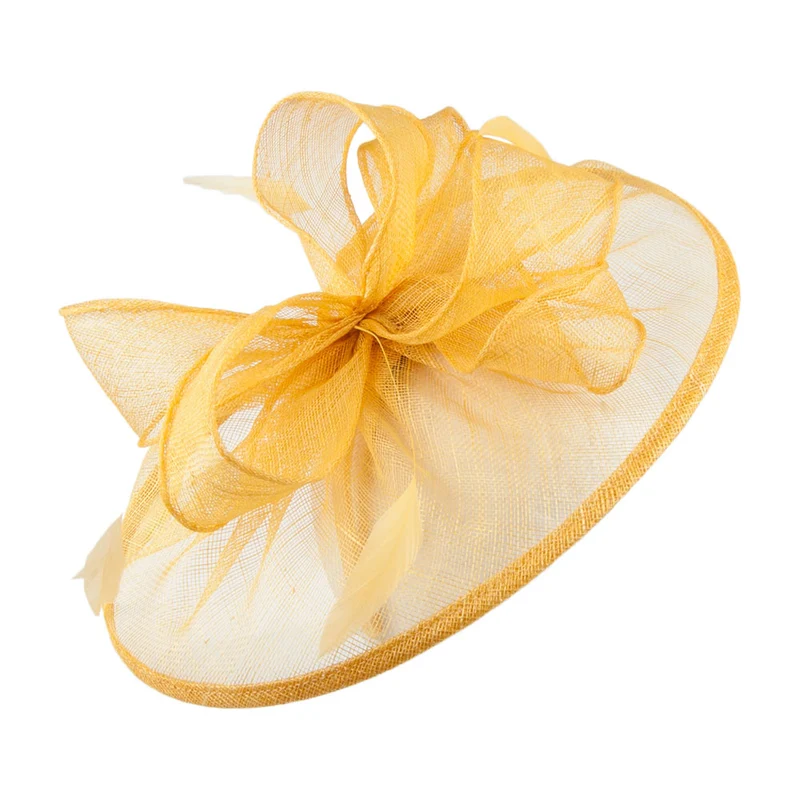Failsworth Ginny Scheiben Fascinator - Gelb