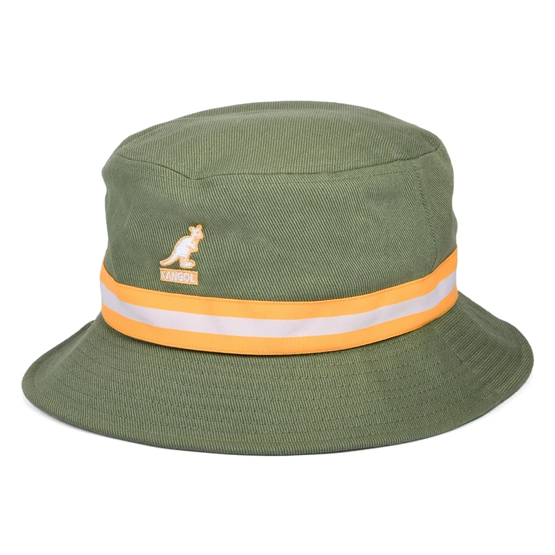 Kangol Stripe Lahinch Fischerhut - Salbeigrün