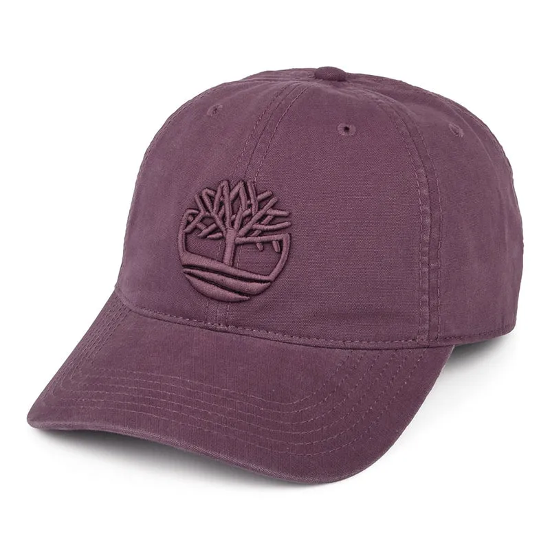 Timberland Soundview Baseball Cap aus Baumwoll-Canvas - Weinrot