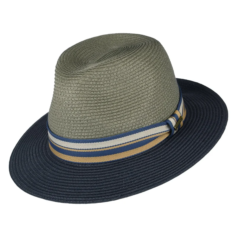 Stetson Traveller Safari Fedora Hut - Grau-Blau