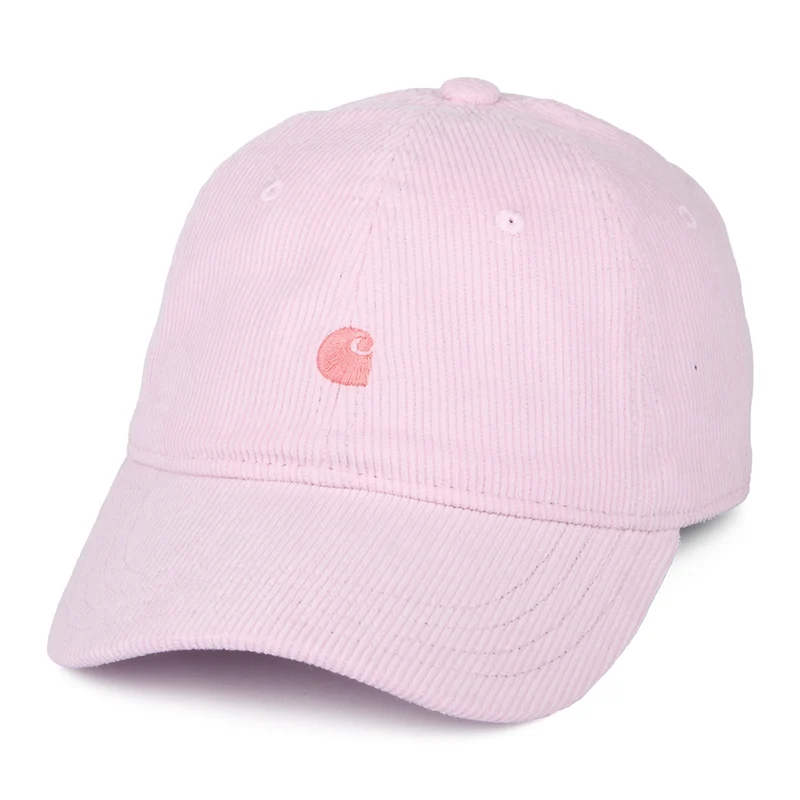 Carhartt WIP Harlem Kord Baseball Cap - Hellrosa