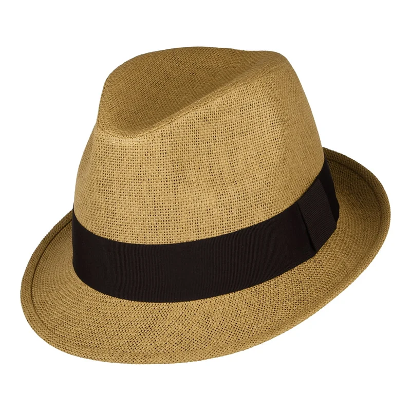 Failsworth Trilby Hut aus Toyo Stroh - Tabak