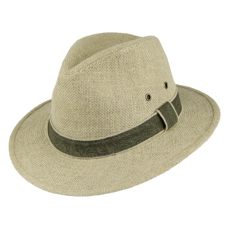 Dorfman Pacific Safari Hut aus Hanf - Beige