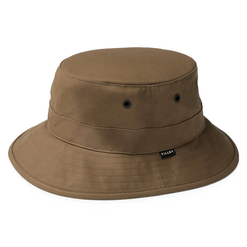 Tilley British Millerain Fischerhut aus gewachster Baumwolle - Britisches Hellbraun
