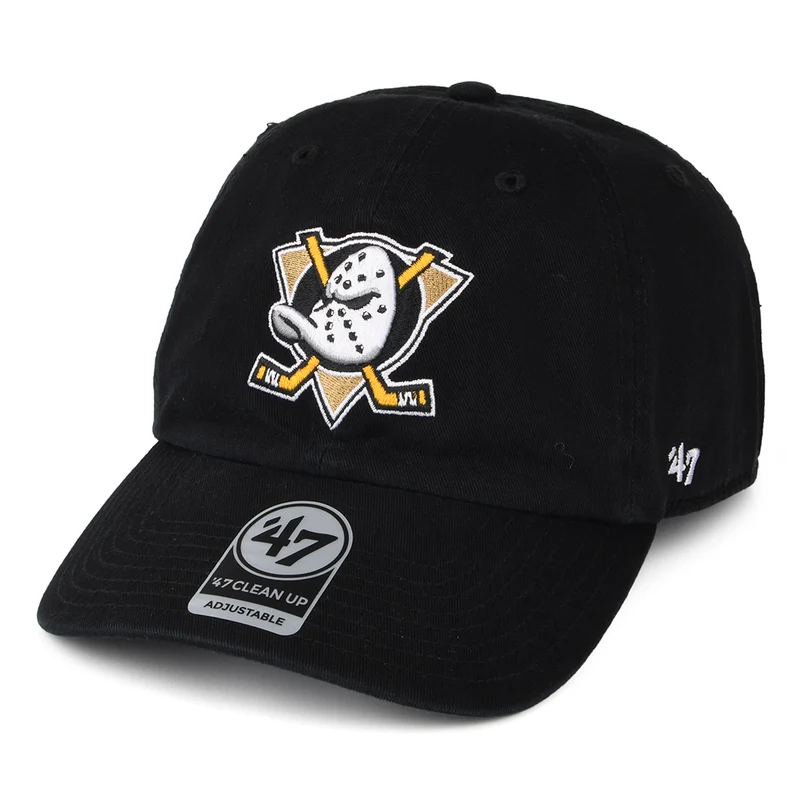 47 Brand Anaheim Ducks Baseball Cap - NHL Clean Up - Schwarz