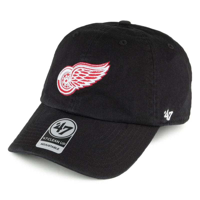 47 Brand Detroit Red Wings Baseball Cap - Clean Up - Schwarz