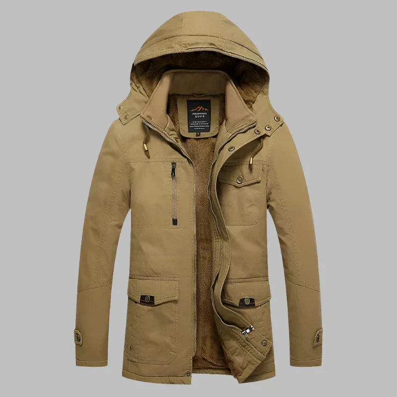 Warme Wasserdichte Herren Winterjacke - ArcticShield Winterzauber Edition