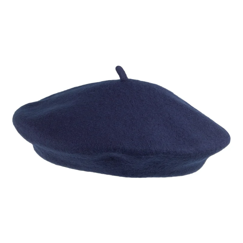 Jaxon & James Kinder Baskenmütze aus Wolle - Marineblau