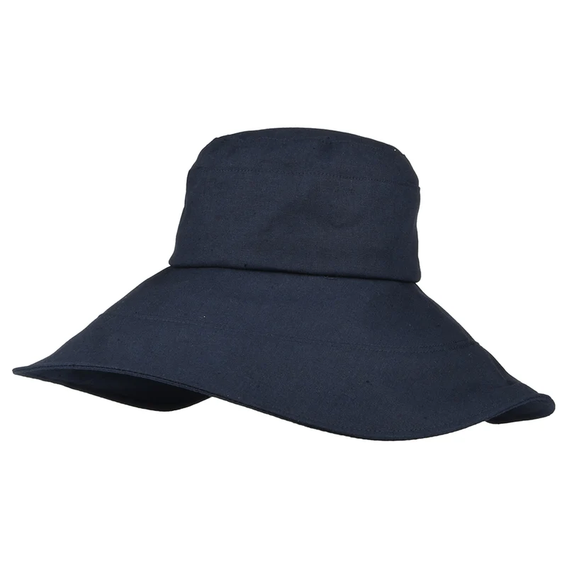 sur la tête Monaco Packbarer Sonnenhut Marineblau Großhandel