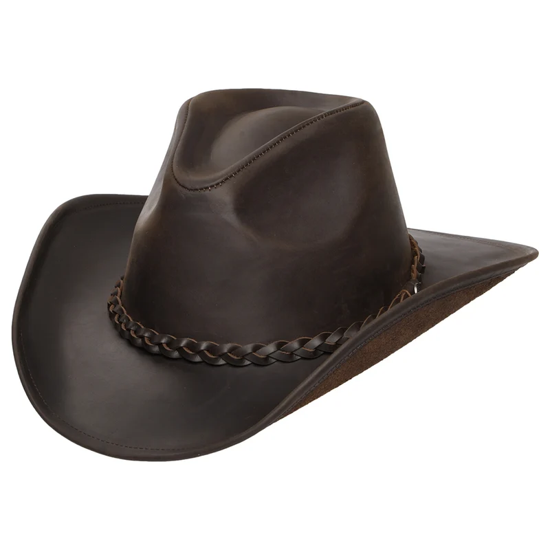 Jaxon & James Büffelleder Cowboy Hut Schoko Großhandel