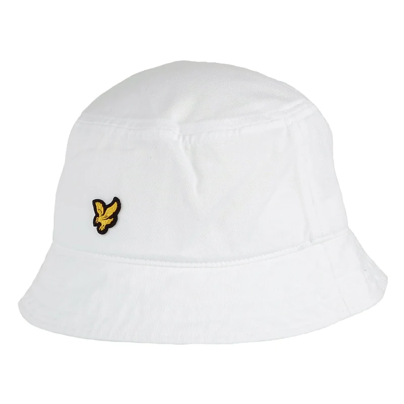 Lyle & Scott Fischerhut aus Baumwolle - Weiß
