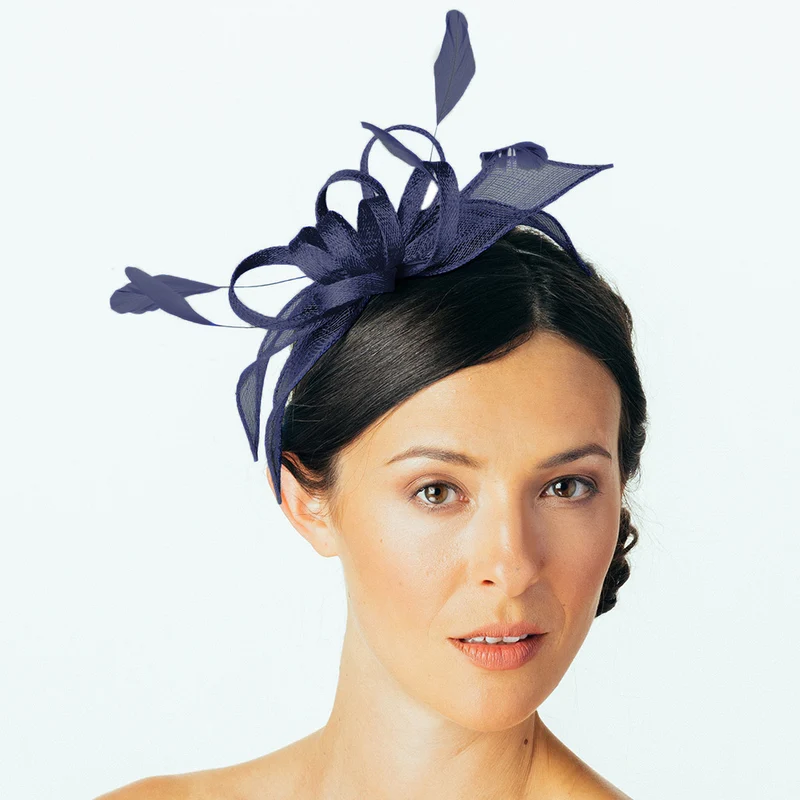 Failsworth Jenaya II Fascinator - Marineblau