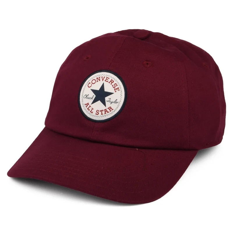 Converse Tip Off Baseball Cap aus Baumwolle - Dunkles Burgunderrot