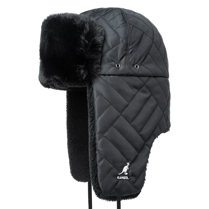 Kangol Gesteppte Fliegermütze - Schwarz