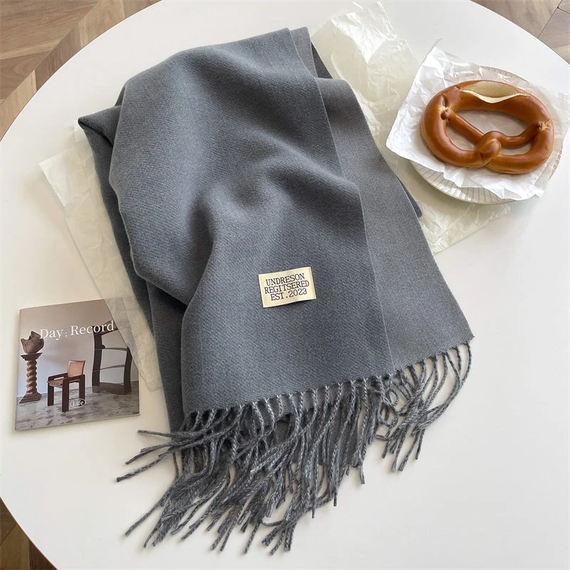 Winterliche Dubbelzijdige Pashmina Sjaal - Elena