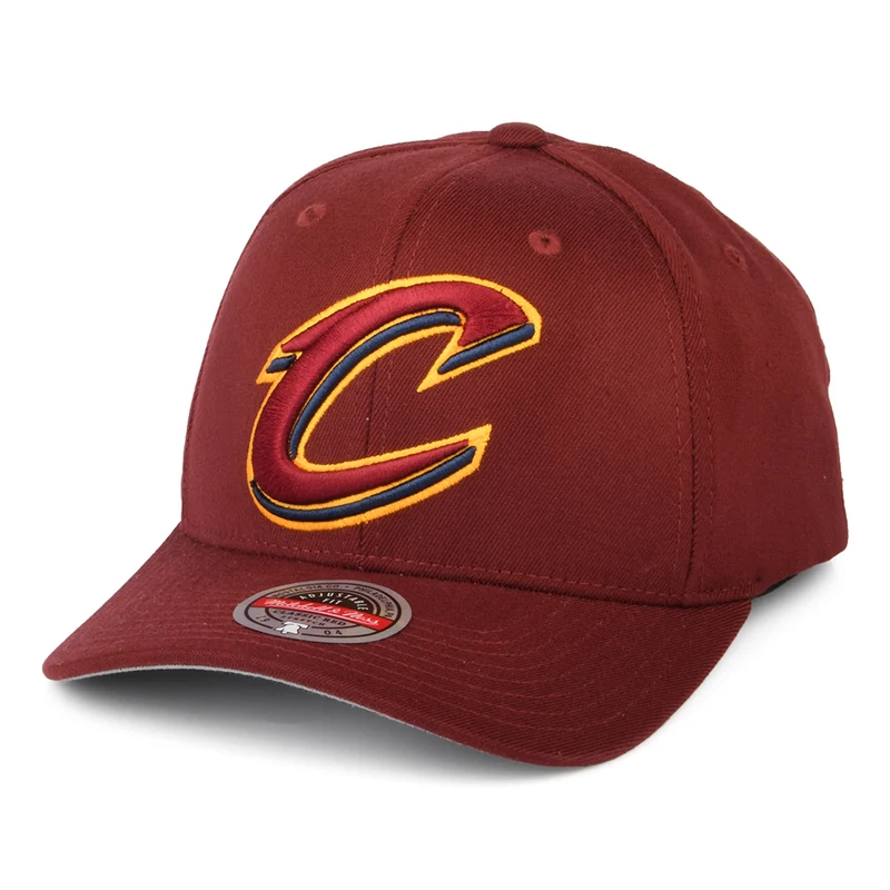 Mitchell & Ness Cleveland Cavaliers Snapback Cap - NBA Team Ground Stretch - Burgunderrot