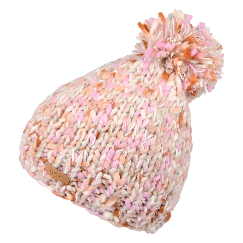Barts Muer Bommelmütze Space-Dyed - Cremefarben-Pink