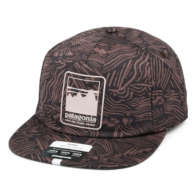 Patagonia Alpine Icon Funfarer Baseball Cap aus organischer Baumwolle - Braun