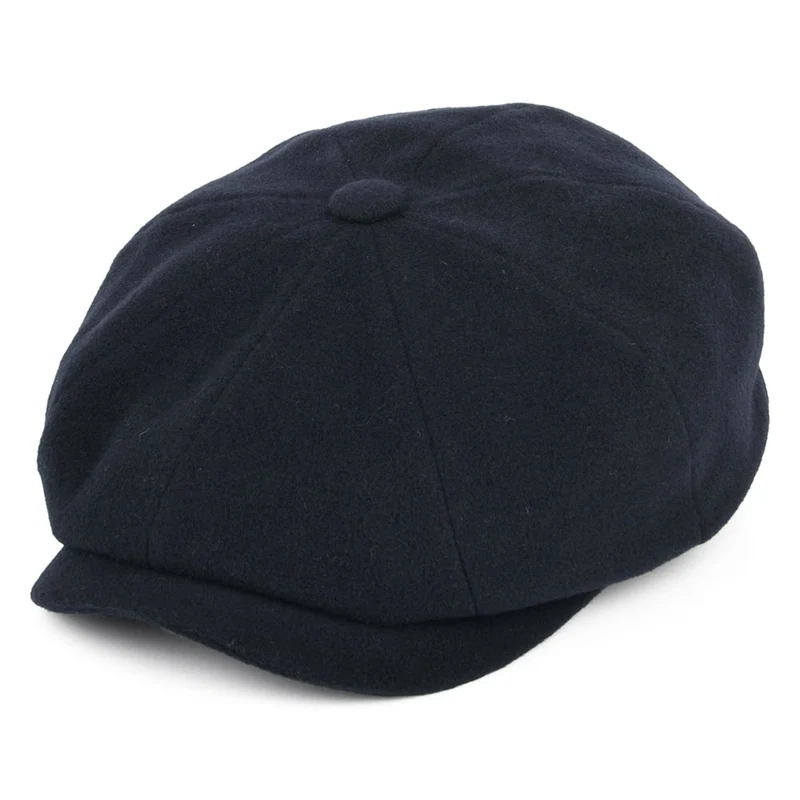 Stetson Hatteras Ballonmütze aus Wolle-Kaschmir - Marineblau