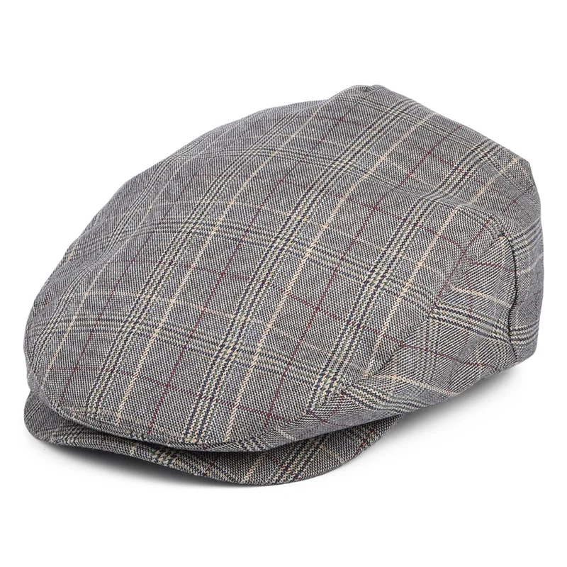 Brixton Hooligan Schiebermütze Kariert - Schieferblau