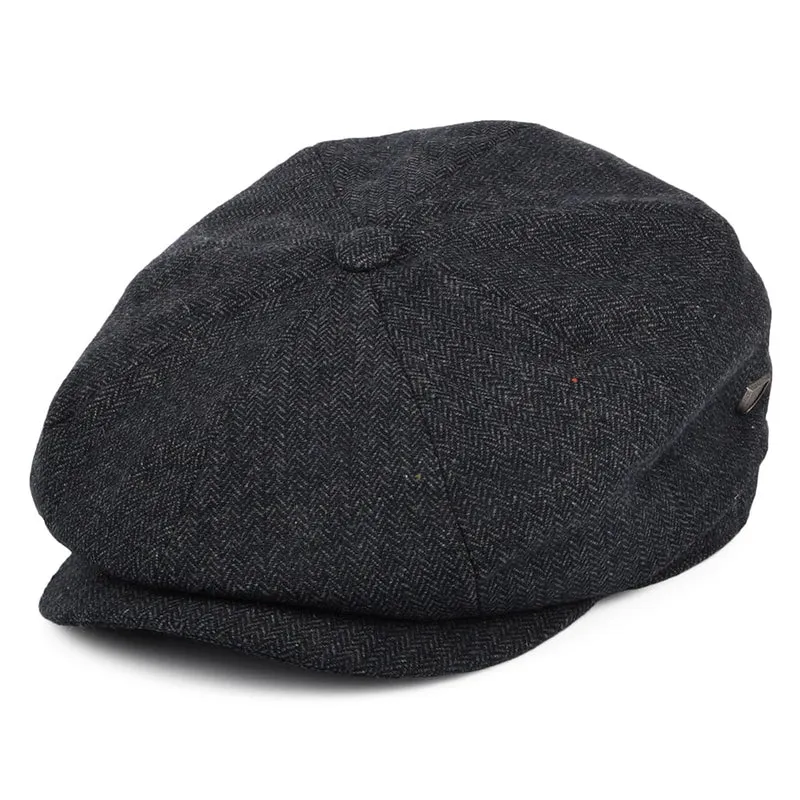 Brixton Brood Baggy Ballonmütze - Marineblau-Weiß