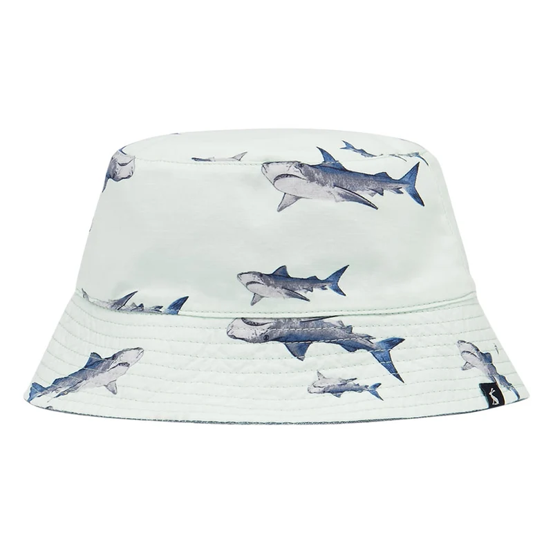Joules Kinder Brit Sharks Wendbarer Fischerhut - Helles Grün