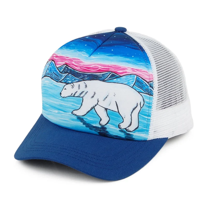 Sunday Afternoons Kinder Artist Series Polar Bear Trucker Cap - Marineblau-Multi