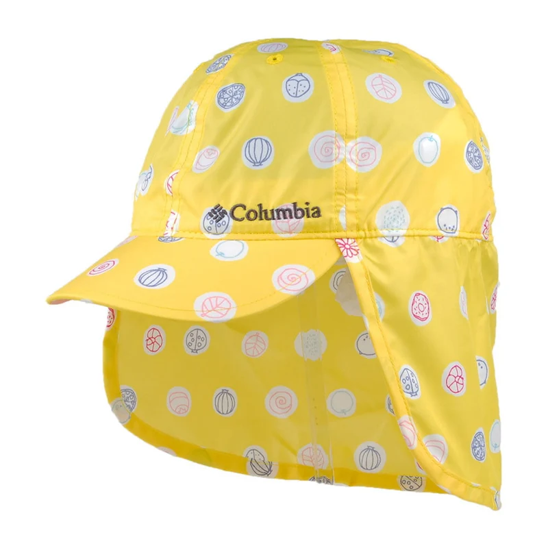 Columbia Cachalot II Butterblumen Polka Cap mit Nackenschutz - Gelb