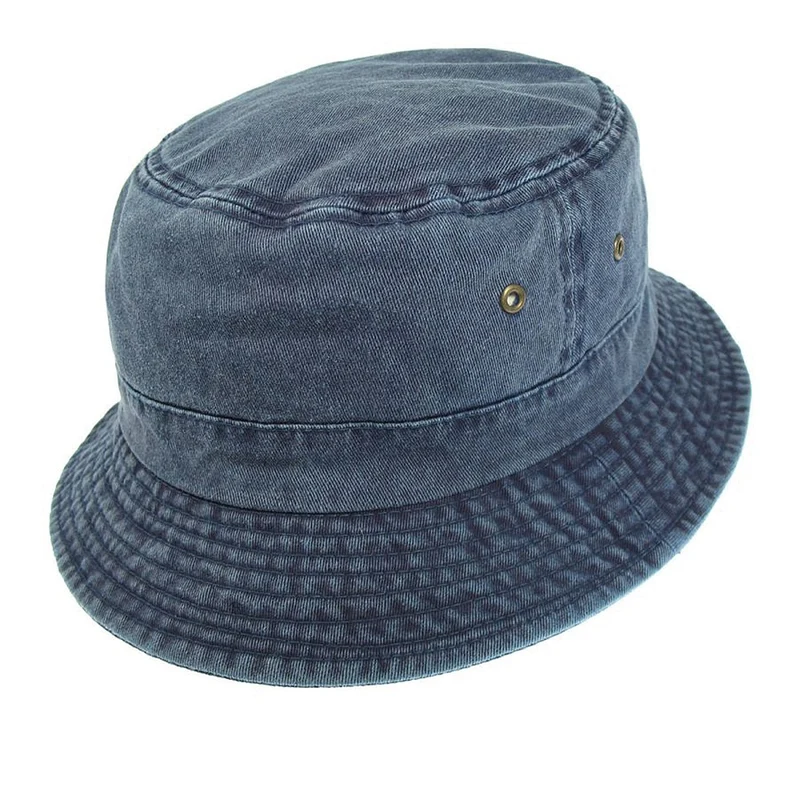 Basic Crushable Fischerhut Marineblau Großhandel