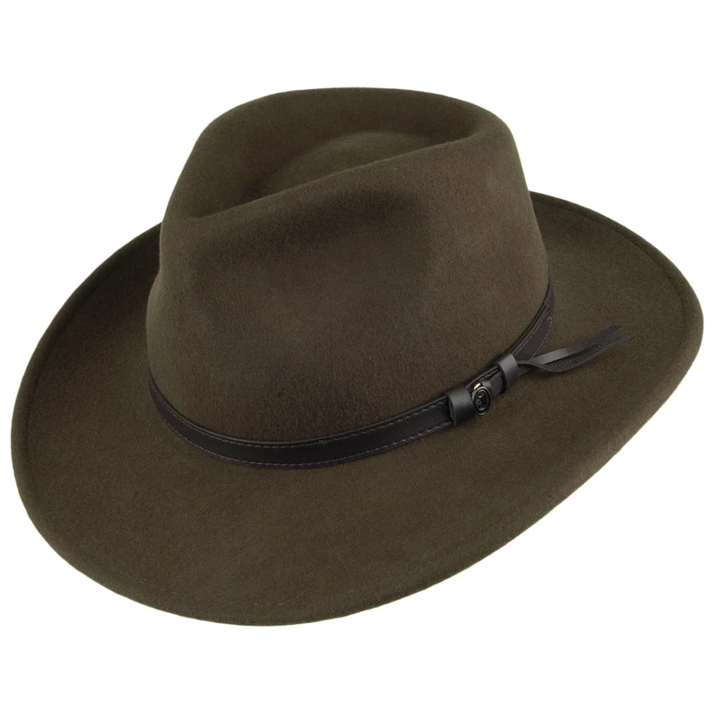 Jaxon & James Crushable Outback Cowboyhut Oliv Großhandel