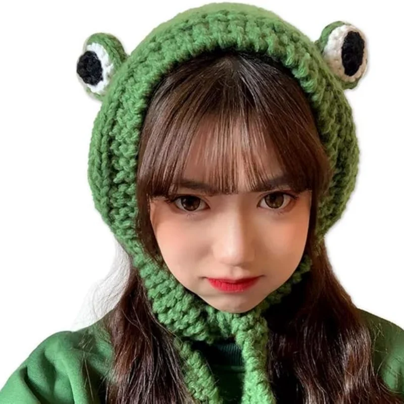 Gehäkeltes Frosch-Ohrwärmer-Stirnband – WinterFroschWärme