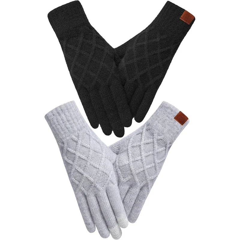 Thermische Strick-Touchscreen-Winterhandschuhe – ArcticTap Winterzauber Edition