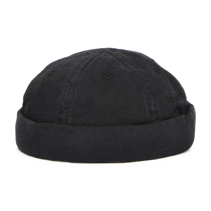 Stetson Docker Beanie Mütze aus Baumwolle - Schwarz