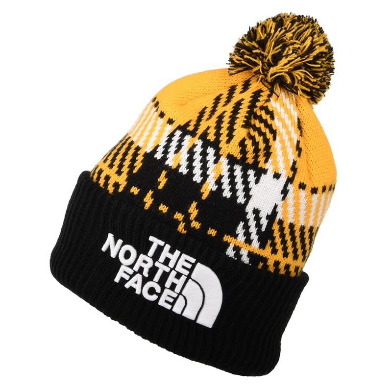 The North Face Retro TNF Bommelmütze - Gelb-Schwarz