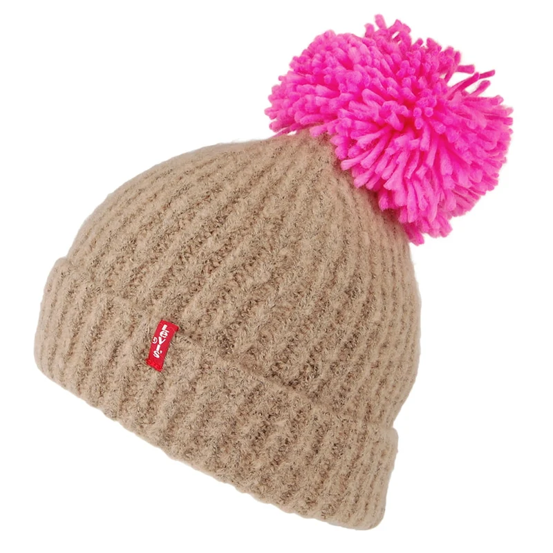 Levi's Big Pom Bommelmütze - Sand-Rosa